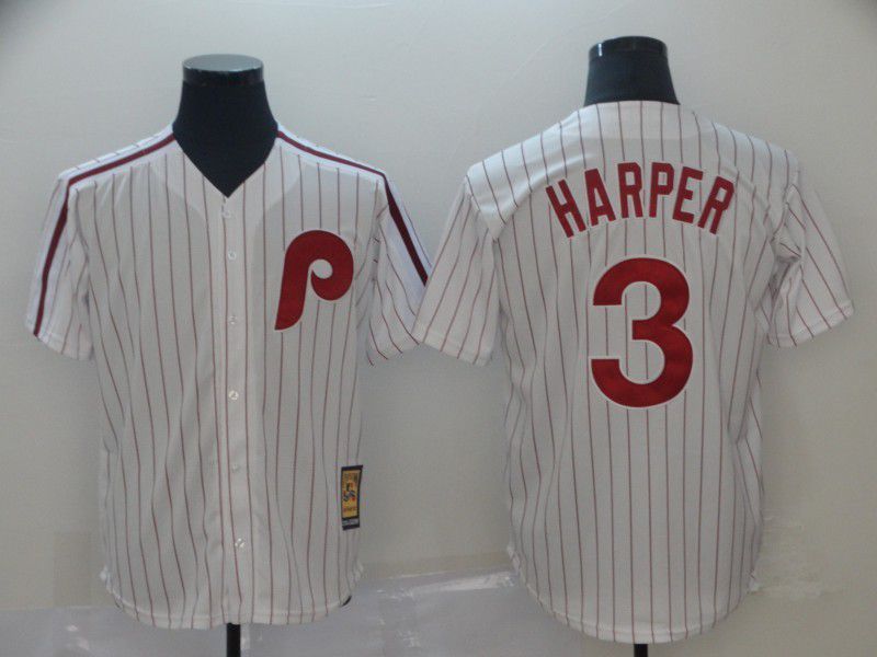 Men Philadelphia Phillies #3 Harper White Game 2021 MLB Jerseys